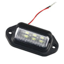 2PCS 6 LED License Number Plate Light Lamps for Truck SUV Trailer Lorry 12/24V - Tavice
