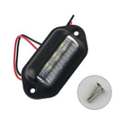 2PCS 6 LED License Number Plate Light Lamps for Truck SUV Trailer Lorry 12/24V - Tavice
