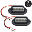 2PCS 6 LED License Number Plate Light Lamps for Truck SUV Trailer Lorry 12/24V - Tavice
