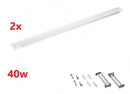 2PCS LED Slim Ceiling Batten Light Daylight 120CM 1.2M 6500K 4FT Coolwhite - Tavice