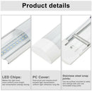 2PCS LED Slim Ceiling Batten Light Daylight 120CM 1.2M 6500K 4FT Coolwhite - Tavice
