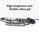 2X 120CM+ 2X 150CM RGB LED Underglow body Neon Light Kit App Under Car Tube Strip - Tavice