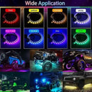 2X 120CM+ 2X 150CM RGB LED Underglow body Neon Light Kit App Under Car Tube Strip - Tavice