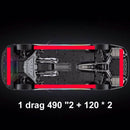 2X 120CM+ 2X 150CM RGB LED Underglow body Neon Light Kit App Under Car Tube Strip - Tavice