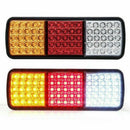 2x 75 LED Tail Lights Stop Indicator Reverse Lamp 24V Trailer Truck Ute Light - Tavice