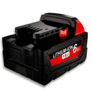 2x Compatible 18V 6.0Ah Lithium XC Battery For Milwaukee M18 48-11-1840 48-11-1860 Extended - Tavice