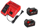 2x M18 Milwaukee Compatible 18V 6.0Ah + Milwaukee Compatible Charger Combo - Tavice