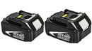 2x Replacement Battery + Charger Combo Compatible with Makita 18V Cordless Power Tools - Tavice