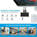 2x4 USB 3.0 Switcher 2 PCs Sharing 4 USB Devices for Keyboard Mouse Printer - Tavice