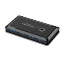 2x4 USB 3.0 Switcher 2 PCs Sharing 4 USB Devices for Keyboard Mouse Printer - Tavice