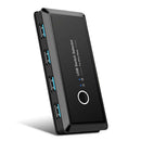 2x4 USB 3.0 Switcher 2 PCs Sharing 4 USB Devices for Keyboard Mouse Printer - Tavice