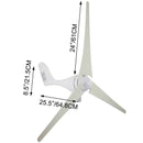 3 Blades 400W Wind Turbine Generator DC 12V Charger Controller Windmill Power - Tavice