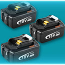 [3 Pack] 18V Makita Battery Replacement | BL1830 BL1850 6000mAh Li - ion Battery - Tavice