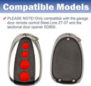 [3 Pack] TAVICE Garage Door Remote 433.92MHz for Steel - Line ZT - 07 SD800 - Tavice