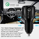 3 Port USB PD Quick Fast Car Charger QC3.0 Adapter Cigarette Lighter Socket - Tavice