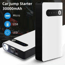 30000mAh Portable Car Jump Starter Pack Vehicle Booster Power Bank Battery Auto - Tavice