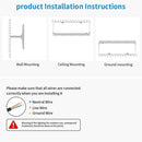 300W Outdoor LED Floodlight, IP66 Waterproof Spotlight Security Light, Worklight for Yard, Garden, Garage | Super Bright + 180 degree Rotatable - Battery Mate