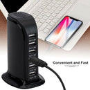 30W 6 Multi USB Port Travel Charger Desktop Charging Station Fast Power Adapter - Tavice