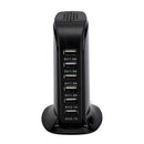 30W 6 Multi USB Port Travel Charger Desktop Charging Station Fast Power Adapter - Tavice