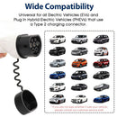 32A/3Phase 22kW 5Meter EV Power Type 2 to Type 2 Charging Cable with Storage Bag - Tavice