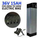 36V 15Ah Lithium Fish Battery for 200W 250W 350W Electric Bike Bicycle eBike - Tavice