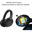 3.7v 1200mAh Battery Replacement for Sony WH-1000XM3 Wireless Bluetooth Headphones, fits Sony Wh1000xm3 Headset Battery - Tavice