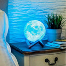 3D Magical Moon Lamp USB LED Night Light Moonlight Touch Sensor 16Colors - Tavice