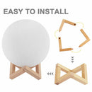 3D Magical Moon Lamp USB LED Night Light Moonlight Touch Sensor 16Colors - Tavice
