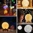 3D Magical Moon Lamp USB LED Night Light Moonlight Touch Sensor 16Colors - Tavice