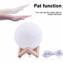 3D Magical Moon Lamp USB LED Night Light Moonlight Touch Sensor 16Colors - Tavice