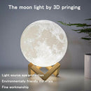3D Magical Moon Lamp USB LED Night Light Moonlight Touch Sensor 16Colors - Tavice