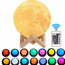 3D Magical Moon Lamp USB LED Night Light Moonlight Touch Sensor 16Colors - Tavice