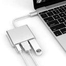 3IN1 USB 3.1 Type-C USB-C to Female HUB 4K HD HDMI Data Charging Cable Adapter - Tavice