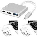 3IN1 USB 3.1 Type-C USB-C to Female HUB 4K HD HDMI Data Charging Cable Adapter - Tavice