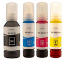 4-Pack Compatible Epson T502 EcoTank Ink Bottles [BK+C+M+Y] - Tavice