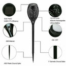 4 Pack Flame Solar Torch Light Waterproof Flickering Dancing Garden Lantern Lamp - Tavice