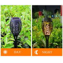 4 Pack Flame Solar Torch Light Waterproof Flickering Dancing Garden Lantern Lamp - Tavice