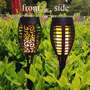 4 Pack Flame Solar Torch Light Waterproof Flickering Dancing Garden Lantern Lamp - Tavice