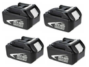 4 Pack For 18V Makita Battery Replacement | BL1860B 6000mAh Li-ion Battery - Tavice