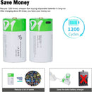 [4 Pack] USB D Rechargeable Lithium - Ion Battery 1.5V 12000mWh – High Capacity D Cell with Type - C Fast Charging - Tavice