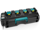 4 Port 18V Rapid Charger DC18SF for Makita 14.4V-18V Battery | BL1830 BL1840 BL1850 BL1860 BL1815 BL1430 DC18RD DC18RA etc - Tavice