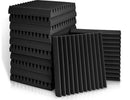 48 Pack| Acoustic Soundproof Foam Sound Absorbing Panels 30×30×5cm - Tavice
