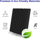 48 Pack| Self Adhesive Studio Acoustic Foam Sound Proofing Panel Strong Absorption (30cm x 30cm x 5cm) - Tavice