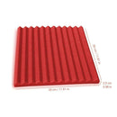 48Pcs Sound-absorbing Foam Wall Home Scene Layout Indoor Sound-absorbing Cotton | Red - Tavice