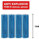 4x 3.7V 18650 Li-ion Rechargeable Battery + USB Smart Charger Indicator - Tavice
