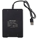 4x 3.7V 18650 Li-ion Rechargeable Battery + USB Smart Charger Indicator - Tavice