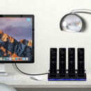 4x Rechargeable Battery Pack & Wii Controller Charger Dock Station for Nintendo - Tavice