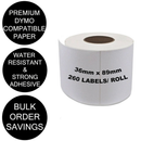 5 Rolls | Dymo Compatible 99012 SD99012 LabelWriter 450 Seiko Product Labels 36mm x 89mm - Tavice