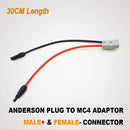50 AMP Aderson plug to MC-4 Solar Panel Cable Wiring Y Adaptor Connector 30CM - Tavice