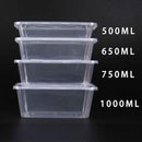 500ml (Small) | 100 Pack Food Containers Takeaway Storage Box - Battery Mate